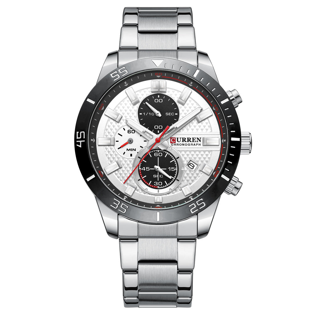 Curren Berna® orologio uomo acciaio